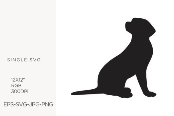 Black Puppy SVG Logo for Branding and Illustrations