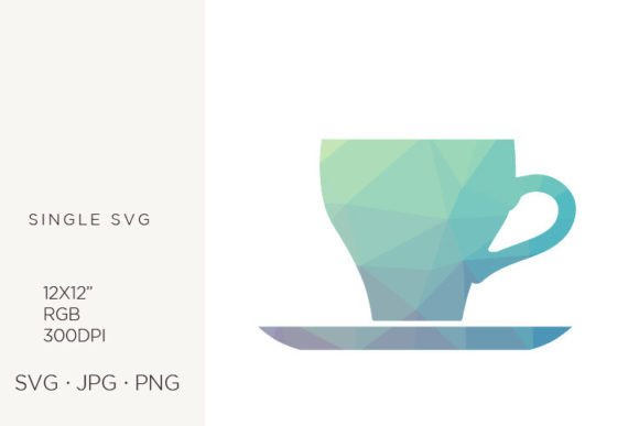 Geometrical Pattern, Cup of Coffee: A Graphic Design Asset for Local Brands
