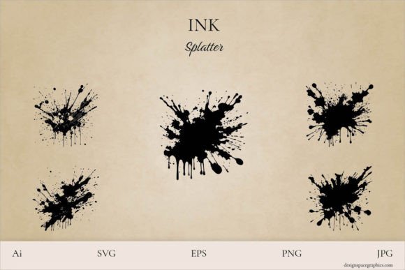 Grunge Black Ink Splatter Vectors Review