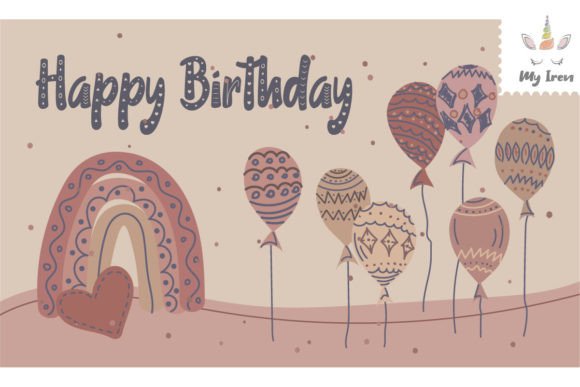Happy Birthday with Balloons 2 Graphics