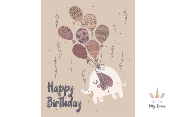 Happy Birthday with Balloons 7 - A Playful Graphic for Local Branding