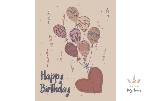Happy Birthday with Balloons 9 – A Versatile Graphic Design Asset for Blogs and Websites