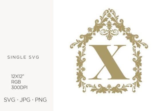 House Like Ornamental Emblem X - A Graphic Icon for Creative Projects