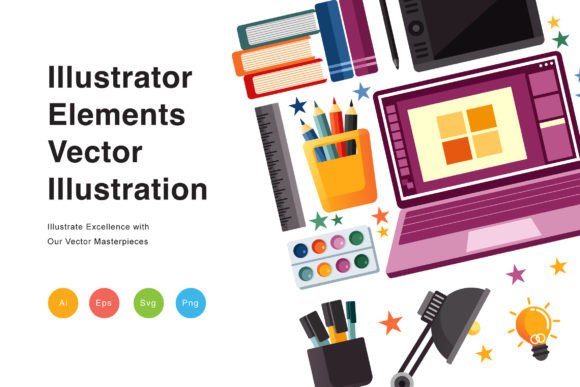 Illustrator Elements Vector Illustration for Branding and Graphics