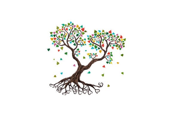 Love Tree Graphics for Digital Selling and Illustrations