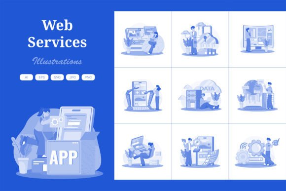 M709_Web Services Illustration Pack Graphics