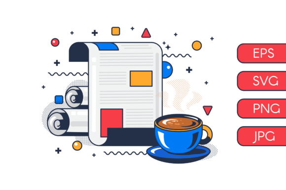 Morning Newsletter Graphics for Branding and Print Projects