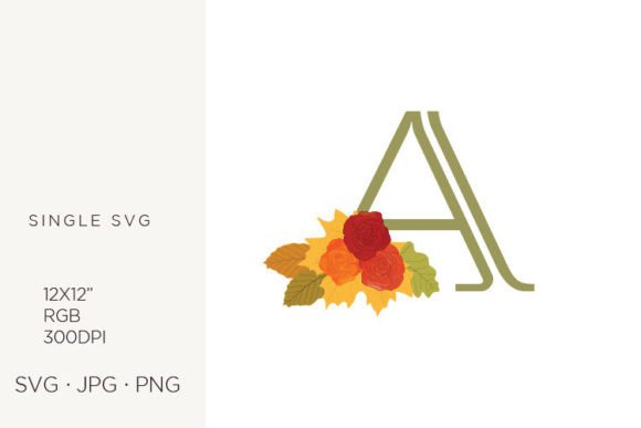 Rose Flowers as Part of Letter A