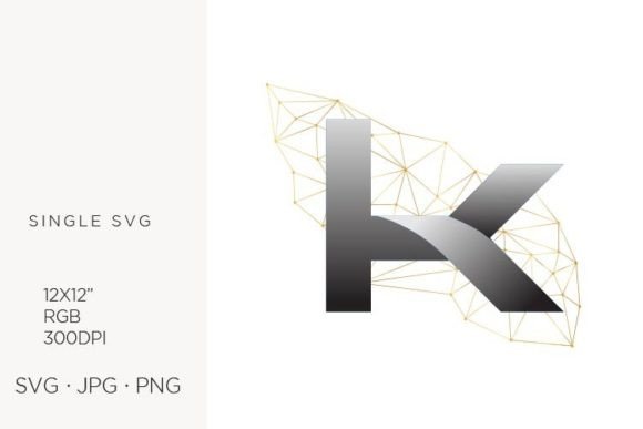 Technology Related Logo Letter K Graphics for Modern Icons