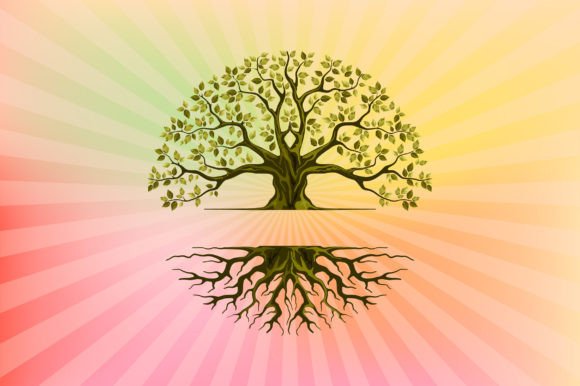 Tree and Roots Logo Templates for Graphics and Illustrations